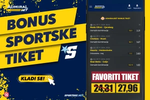 AdmiralBet i Sportske tiket - Favoriti širom Evrope za kvotu 27,96!